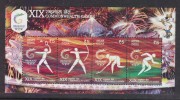 India 2010  -   COMMONWEALTH GAMES  Block  Miniature Sheet  BADMINTON  ARCHERY  HOCKEY # 22622 S Indien Inde - Blocs-feuillets