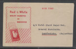 India  - 1961  RED & WHITE  CIGARETTES Advertisement  Cover  # 27377  Indien Inde - Tabaco