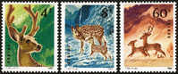 1980 CHINA T52 DEER 3V MNH - Neufs