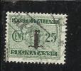 ITALIA REGNO 1944 REPUBBLICA SOCIALE SEGNATASSE FASCIO CENT. 25 TIMBRATO - Portomarken