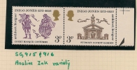 UK - Variety  SG 915/916  - ANALINE INK  - MNH - Abarten & Kuriositäten