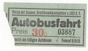 GERMANY - Autobusfahrt, Ticket - Europe