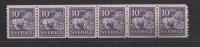 Yvert 195 ** Neuf Sans Charnière MNH Bande De 6 - Unused Stamps