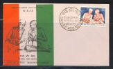 B)1973 INDIA FDC GANDHI AND NEHRU - Mahatma Gandhi