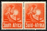 South Africa #87 Mint Hinged 6p Pair From 1941 - Nuovi