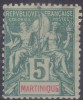 £5 -  MARTINIQUE - N° 34 - OBLITERE -4 - Other & Unclassified