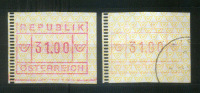 143r: ATM- Abart 31,00 ÖS Fehlender Oberer Strich Plus Einmal ATM Aus Dem Bedarf, RR - Used Stamps