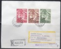 Vatican - Lettre Recommandée Du 19.01.1966 - Yvert N° : 438 à 440 - Storia Postale