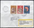 Vatican - Lettre Recommandée Du 06.09.1969 - Yvert N° : 491 à 493 - Briefe U. Dokumente