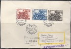 Vatican - Lettre Recommandée Du 10.10.1964 - Yvert N° 410 à 412 - Storia Postale