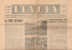 ITALIA,, Quotidiano N. 20 Del 13 Maggio 1945 - Italienisch