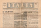 ITALIA,, Quotidiano N. 20 Del 13 Maggio 1945 - Italiano