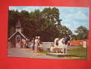 - Pennsylvania > Lancaster --- Dutch Wonderland --Boy Milking A Cow  -----Early Chrome      --  ======= Ref 266 - Lancaster