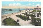 VIEW OF GULF AND BOULEVARD FROM HOTEL GALVEZ. GALVESTON. TEXAS. - Galveston