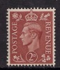 GB 1951 KGV1 2d PALE BROWN MM STAMP SG 506 (F153) - Ungebraucht