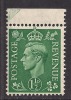 GB 1951 KGV1  1 1/2d  UMM GREEN STAMP SG 505 (F161) - Unused Stamps