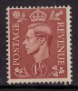 GB 1942 KGV1  1 1/2d UMM LIGHT BROWN  SG 487 ( F165 ) - Ungebraucht