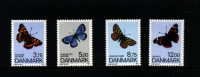 DENMARK/DANMARK - 1993  BUTTERFLIES  SET   MINT NH - Unused Stamps