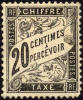 France J18 Mint No Gum 20c Black Postage Due From 1882 - 1859-1959 Postfris