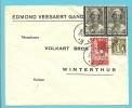 337/387/415 (surtaxe / Toeslagzegel) Op Brief  Met Stempel GENT 10 Naar WINTERTHUR (Suisse) - 1932 Ceres Y Mercurio