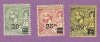 MONACO TIMBRE N° 51 A 53 NEUF AVEC CHARNIERE PRINCE ALBERT 1ER - Nuevos