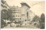 75 -   PARIS  3e -   Boulevard Et Porte Saint-Denis  - Transports Hippomobiles, Bus à Impériale- à Bras D'homme - Trasporto Pubblico Stradale