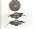Romania - Socialist Republic - Military Badges - Pair  - Radar ( 2) - Luchtmacht