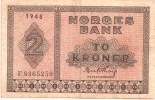 NORWAY 2 KRONER PINK MOTIF FRONT & BACK DATED 1948 P31b AVF READ DESCRIPTION !! - Noruega