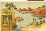 Lessieux  Illustrateur - Ref 53- La Corniche De L Esterel - Calanque De Maups Au Trayas   - Carte Bon Etat - - Lessieux