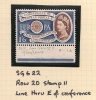 UK - Variety  SG 622 - EUROPA - Showing BLUE LINE Trough E Of CONFERENCE - Row 20 Stamp 1 -  MNH - Variétés, Erreurs & Curiosités