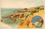 Lessieux  Illustrateur - Ref 50- La Corniche De L Esterel - Calanque De L Hotel Sube Au Trayas   - Carte Bon Etat - - Lessieux