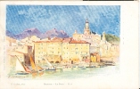 Lessieux  Illustrateur - Ref 41- Menton - Le Port   - Carte Bon Etat - - Lessieux