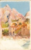 Lessieux  Illustrateur - Ref 24- Menton - Le Ravin Et Le Pont Frontiere    -carte Bon Etat - - Lessieux