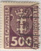 SI53D Europa Polonia DANZIG  Freie Stadt  Citta Libera 500 Pf. 1921 Violetto (scarlatto Scuro) Usato Lusso - Strafport