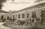 CPA 52 BOURBONNE LES BAINS HOPITAL MILITAIRE COUR VILLEMANZY COTE REFECTOIRE 1911 - Bourbonne Les Bains