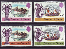 Tristan Da Cunha 1970 Marine Life Crustaceans Rock Lobster 4v MNH** 3,30 € - Crustacés