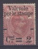 Italy 1890 2c/50c Parcel Post Valevole Per Le Stampe MH(*) - Nuovi