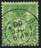 France #67 Used 5c Green Of 1876 - 1876-1878 Sage (Type I)