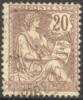 France #135 Used 20c Brown Violet Of 1902 - Gebruikt