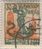 SI53D Europa Polonia DANZIG  Freie Stadt  Citta Libera 30 Pf. 1921 Usato Lusso - Used