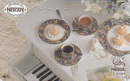 Télécarte Japon / 110-011 - CAFE NESTLE Thé Piano Gâteau Fleur Lys - COFFEE TEA  Japan Phonecard  - KAFFEE TK - 116 - Alimentation