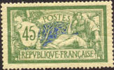 France #122 Mint Hinged 45c Green/Blue From 1906 - Ongebruikt