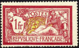 France #125 Mint Hinged 1fr Claret/Olive Green From 1900 - Unused Stamps