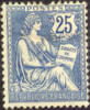 France #136 Mint Hinged 25c Blue From 1902 - Nuovi