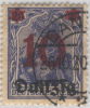 SI53D Europa Polonia DANZIG  Freie Stadt  Citta Libera 10 Pf. Su 20 Pf. 1920 Usato Azzurro Rosso  Lusso - Used