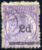 Transvaal 1887. 2d On 3d Mauve (p11½x12). SACC 199b*, SG 194b. - Transvaal (1870-1909)