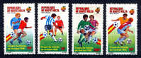 HAUTE-VOLTA UPPER VOLTA, COUPE MONDE FOOTBALL 1982, 4 Valeurs. R080 - 1982 – Espagne