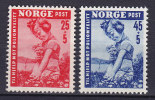 Norway 1950 Mi. 351-52 Fight Of The Child Paralysis Bekämpfung Der Kinderlähmung Complete Set MNH** - Neufs