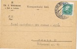 Tarjeta Privada TEPLICE-SANOV (Checoslovaquia) 1935 - Cartas & Documentos