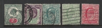 Great Britain KEVII Small Selection Of Used Stamps - Gebruikt